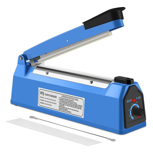 Nestling Heat Sealer - Impulse Sealer for PP and PE Plastic Bags 200mm - Light