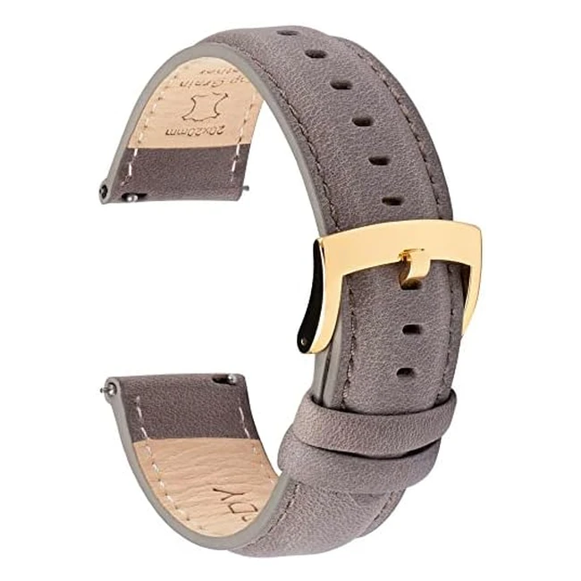 Bracelet de Montre en Cuir Ottoody - Libération Rapide - Élégant et Confortable - Compatible avec Toutes les Montres - Tailles 18mm à 22mm