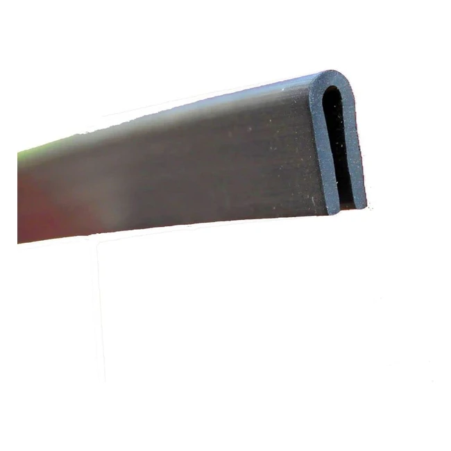 Eutras FP3008BLACK 20m - Edge Protection Rubber Seal for Metal and Plastic Edges
