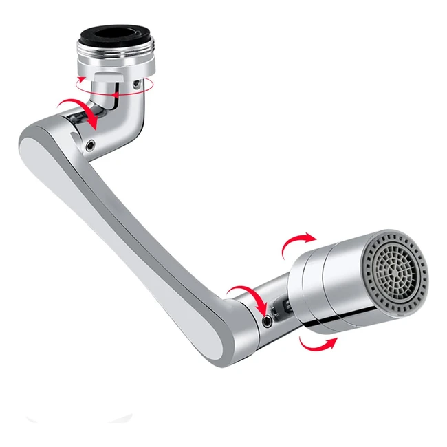 Aireador de Grifo Multifuncional Zeyxinh 1440 - Extensión Giratoria, Filtro y 2 Modos de Agua - Ideal para Cocina y Baño