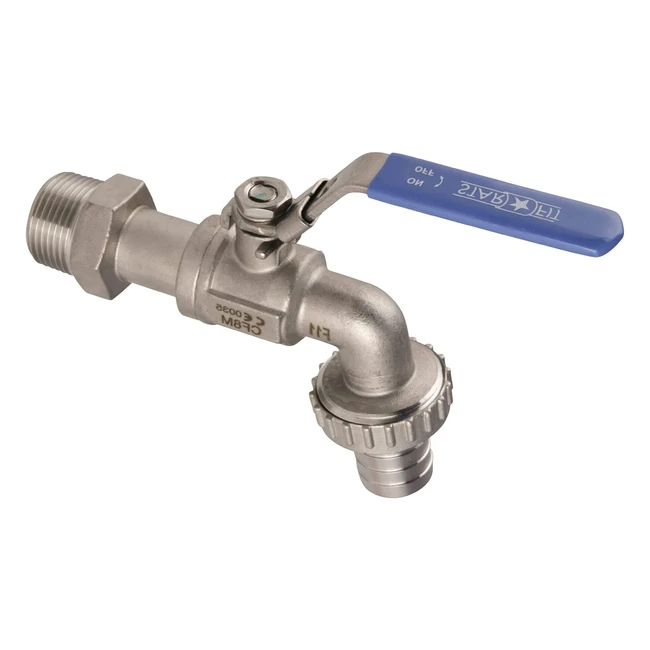 Sanitop-Wingenroth Edelstahl Kugelauslaufventil 3/4