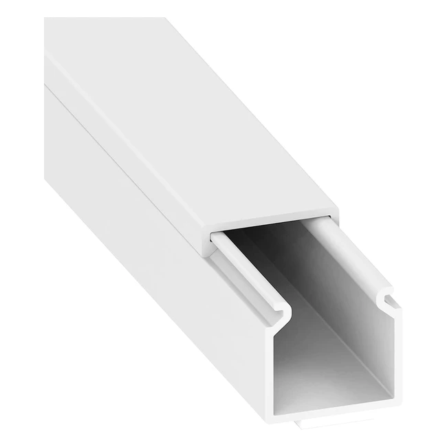 Habengut CC10053 Selbstklebender Kabelkanal 15x15mm aus PVC in Wei Lnge 