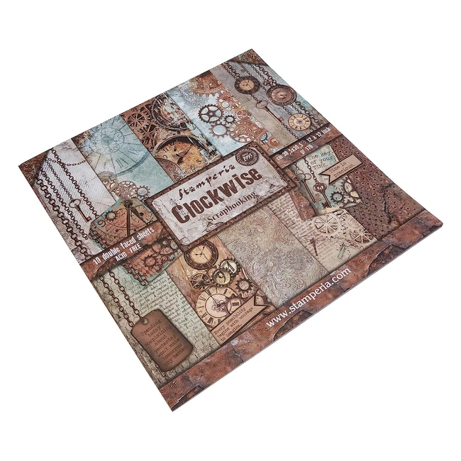 Bloc de Scrapbooking Stamperia 305x305 12x12 10 Hojas 2 Caras - ¡Crea tus Mejores Recuerdos!