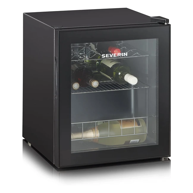 Severin KS 9889 Weinkühlschrank, freistehend, schwarz, 4-18°C, Platz für 15 Flaschen