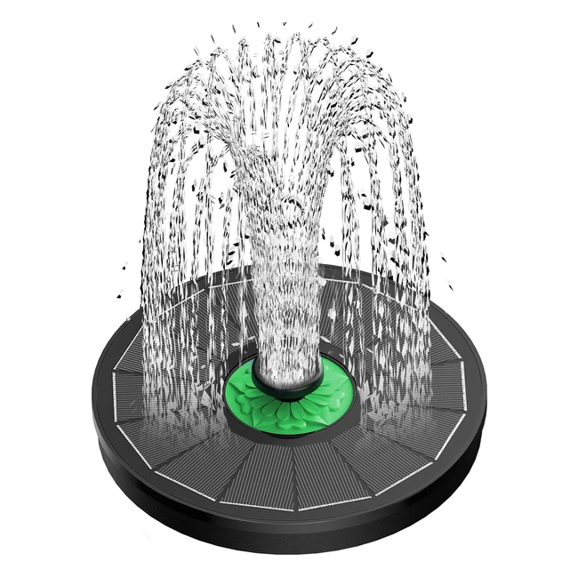Upgrade Your Outdoor Space with SZMP Solar Fountain - 35W Solar Powered Bird Bath Fountains with 7 Nozzles