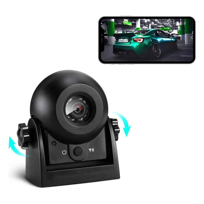 Wireless Reversing Camera with Super Night Vision - Compatible with Android  iO
