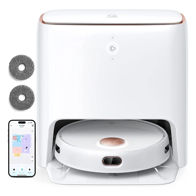 Yeedi Floor 3 Station Saugroboter mit Wischfunktion - 5100Pa Saugleistung, Dualpower, Selbstreinigungsstation, 3D-Hindernisvermeidung