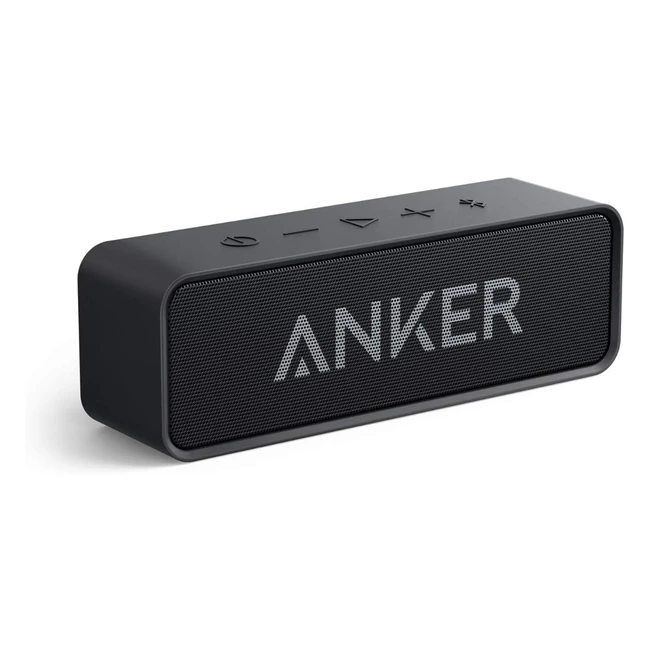 Anker Soundcore Bluetooth Lautsprecher - Kompakt, 24h Wiedergabe, Intensiver Bass - Schwarz