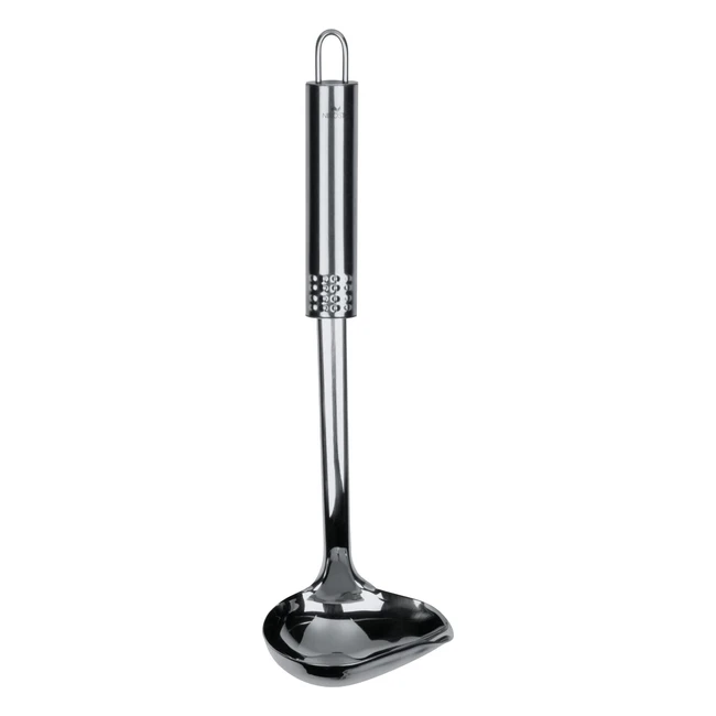 Mestolo ovale in acciaio inox Fackelmann 40467 per sughi e salse - 29 cm