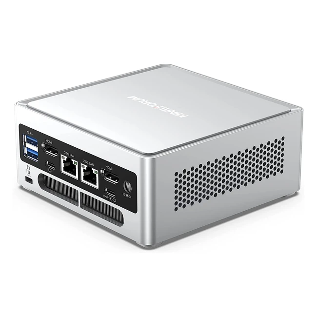 Mini PC NAB5 Intel Core i5-12450H bis zu 4,4 GHz, 16GB DDR4 RAM, 512GB PCIe 4.0 SSD, Dual LAN, 2x HDMI, 3x USB Typ-C, 4x USB Typ-A, WiFi 6, BT 5.2, Windows 11 Pro