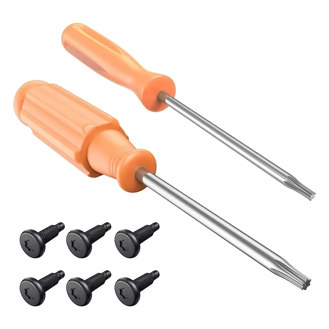 Kimilar Video Doorbell Screwdrivers and Screws Set - 6pcs Security Screws and 2pcs Screwdriver T15 T6 for 2020 Release 1 2 3 Wired Doorbells