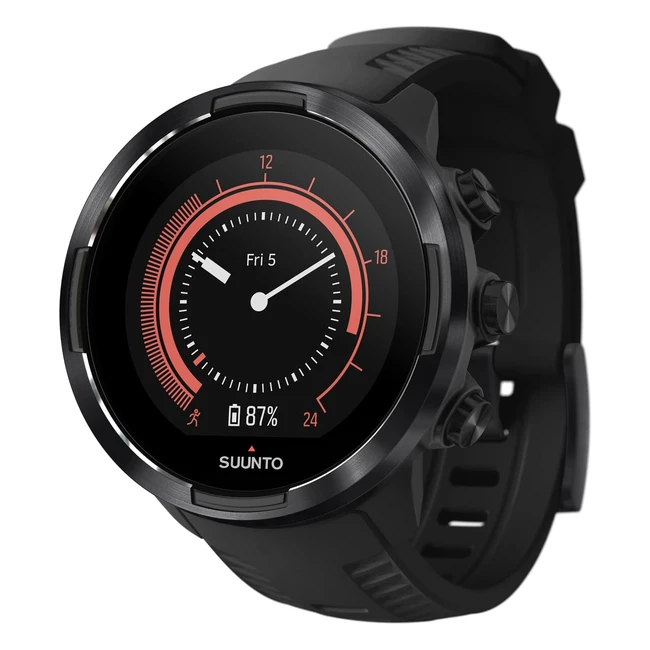 Montre GPS Suunto 9 Baro - Batterie longue durée, mesure du rythme cardiaque au poignet et plus de 80 sports