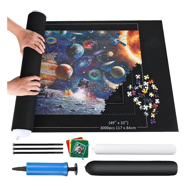 Giant Felt Puzzle Mat - Store up to 3000 Pieces with Ease