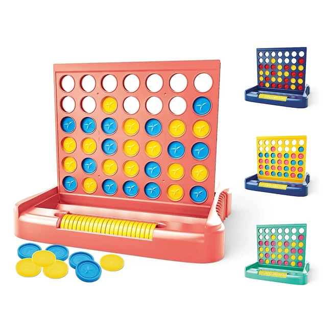 Pup Go 4 in a Row Game - Large, Portable, and Educational - Includes 6 Spare Discs - Perfect for Family Fun and Travel