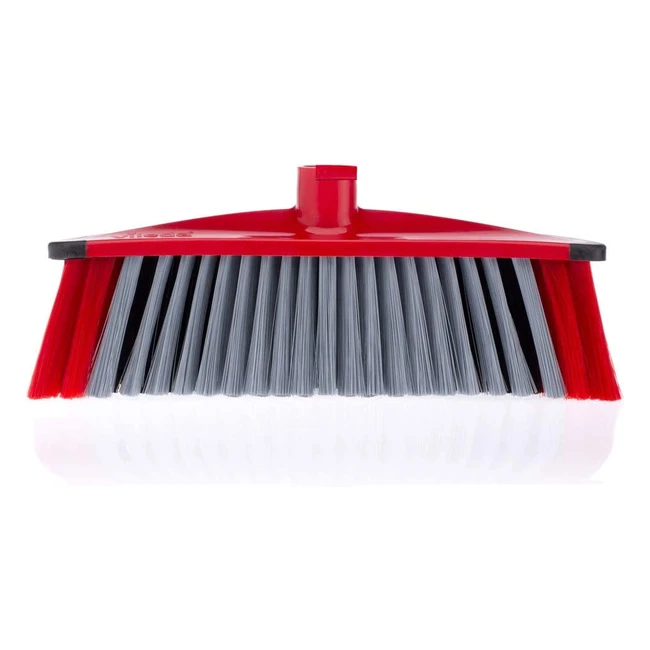 Escoba Vileda 3Action para todo tipo de suelos - Cerdas suaves, grises y duras inclinadas para esquinas - 100% fibras ecológicas