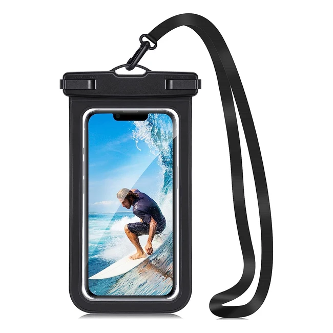 KKM Waterproof Phone Pouch IPX8 for iPhone 14 Pro Max & Samsung S22 - Up to 69 Inches