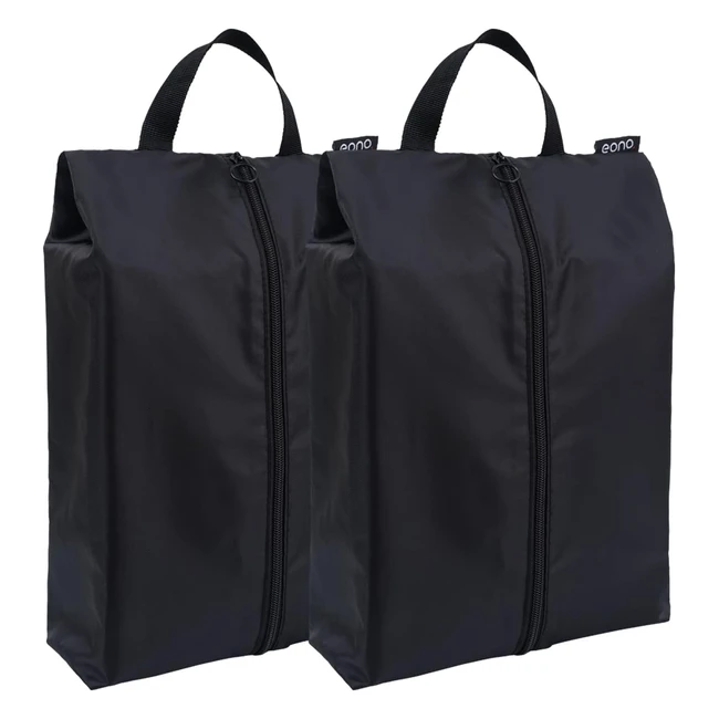 Eono Travel Shoe Bags - XL Size Waterproof Nylon Lightweight Zippered - Men 