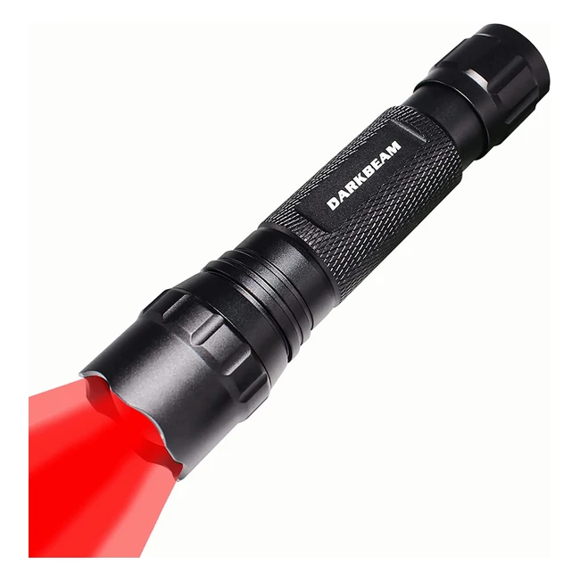 Lampe Torche Rouge Puissante 501bs - Darkbeam - Zoom Télescopique - Rechargeable - Étanche - Pêche, Chasse, Astrophotographie