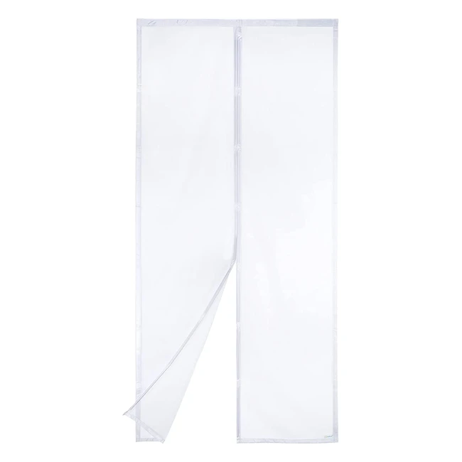 Apalus VP Fliegengitter Tür Magnetischer Insektenschutz Balkontür 90x210cm 2x langlebiger als Apalus Classic Katzensicher Stärkere Magnete 38cm breiter Klettverschluss