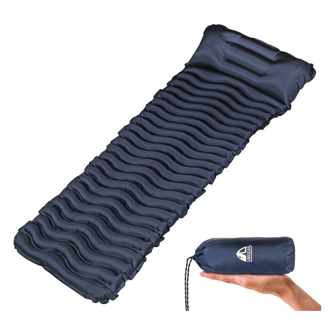 Matelas de camping gonflable Unigear ultraléger résistant à l'eau pour voyage et randonnée