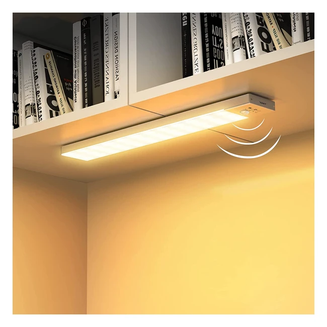 LED Schrankleuchten 2er Set mit Bewegungsmelder und USB, warmweiß, energiesparend