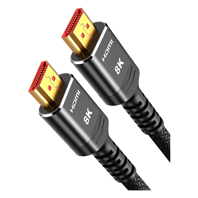Highwings HDMI Kabel 5m 8K 48Gbps Highspeed  8K60Hz 4K120Hz  eARC HDCP 2223