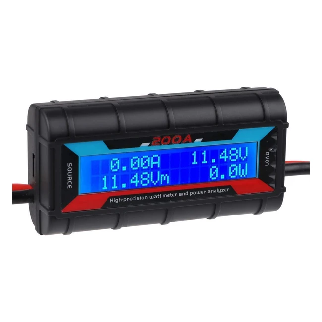 High Precision Power Analyzer Watt Meter for RC Batteries - 200A, LCD Backlight