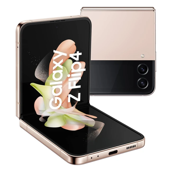 Samsung Galaxy Z Flip4 5G Smartphone, Klapphandy, 128GB, Pink Gold, inkl. 36 Monate Herstellergarantie - Exklusiv bei Amazon