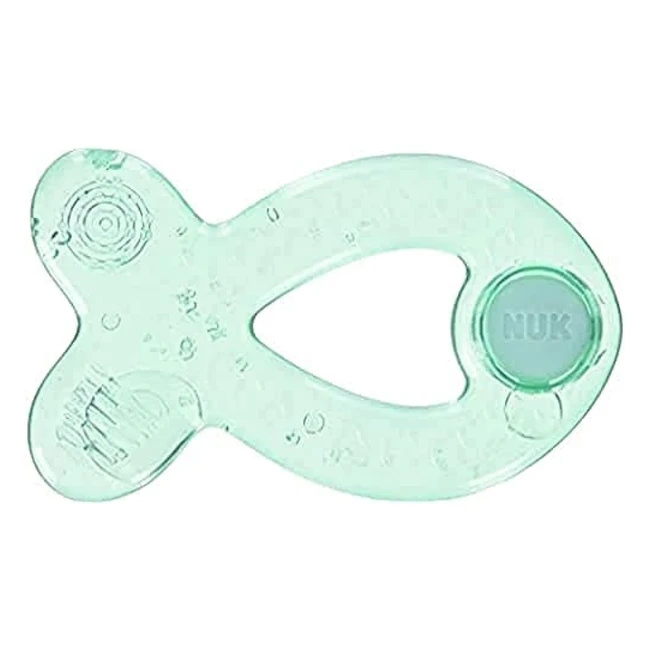 Mordedor en silicone NUK, refroidissant, pour bébé dès 3 mois, avec 6 structures stimulantes