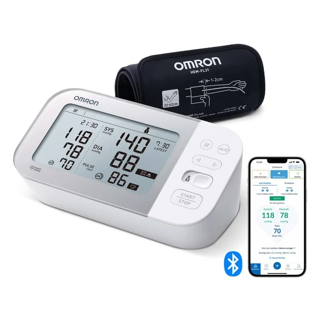 Omron X7 Smart Blutdruckmessgert mit Intelli Wrap Manschette und Bluetooth - K