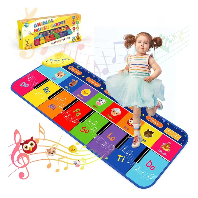 Piano Mat for Kids - Educational Musical Toy for Toddlers - 23 Sound Buttons - Portable & Safe Design