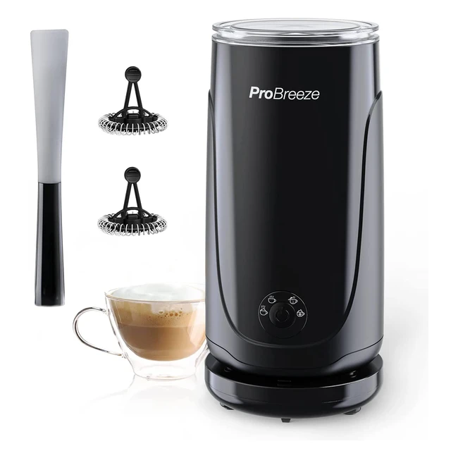 Pro Breeze Electric Milk Frother Steamer Warmer - Perfect for Coffee Lovers