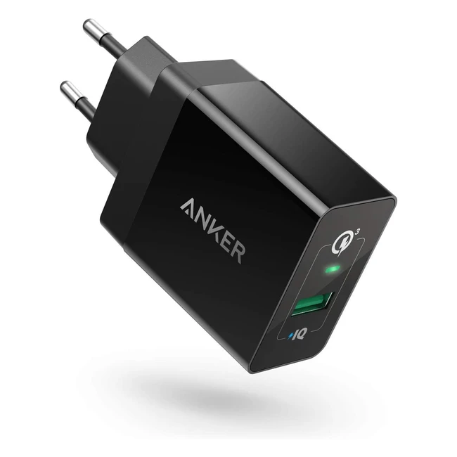 Anker PowerPort 1 Quick Charge 30 - 18W USB Wandladegerät für Galaxy S10/S9/S8/Note 9/8, LG V40/V30, iPhone, iPad und mehr