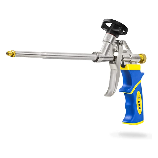 Pistolet à mousse professionel SR avec buse en acier inoxydable et corps en aluminium-nickel