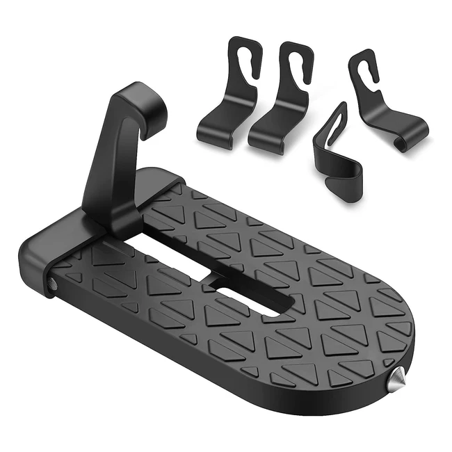 Pedal para puerta de coche URAQT 250kg - Escalera plegable de aleación de aluminio para fácil acceso al techo y limpiar
