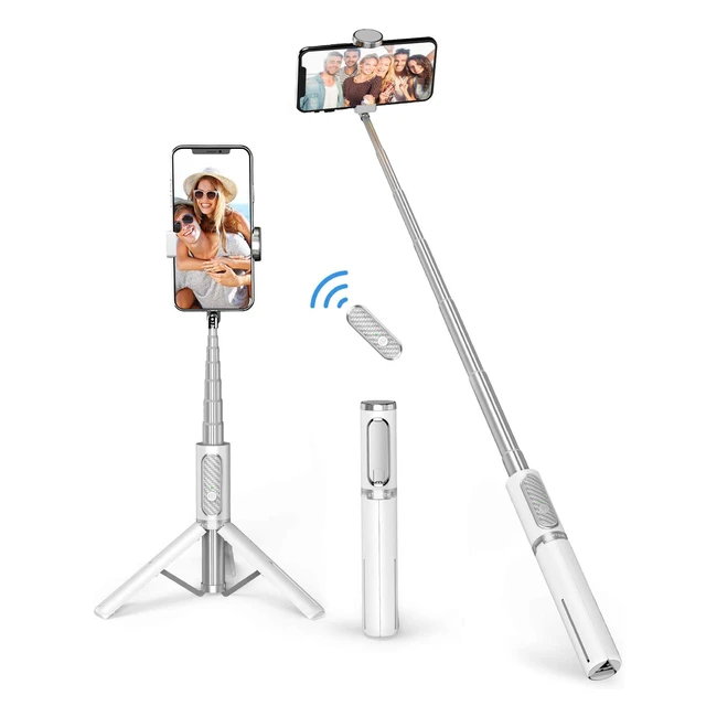 Atumtek Bluetooth Selfie Stick Stativ Mini 3-in-1 aus Aluminium mit kabelloser F