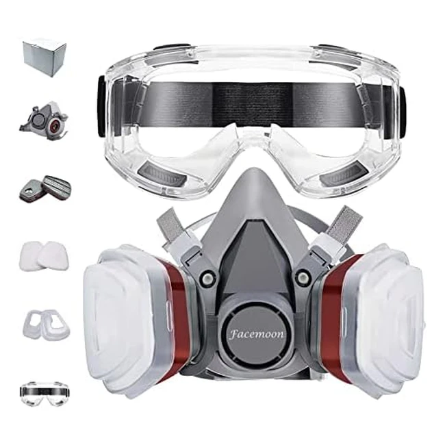 Maschera antipolvere e antigas per verniciatura e saldatura - Facemoon