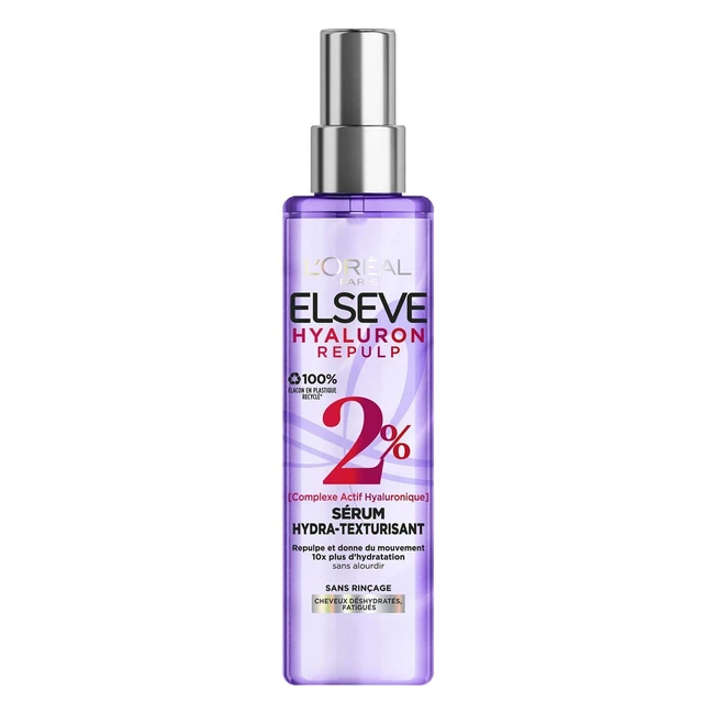 Sérum hydratexturisant pour cheveux déshydratés et fatigués - Elseve Hyaluron Repulp 150ml