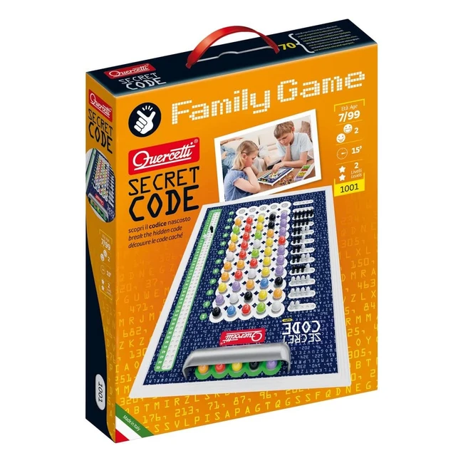 Jeu de société Quercetti 1001 Secret Code - Développez votre logique et votre stratégie