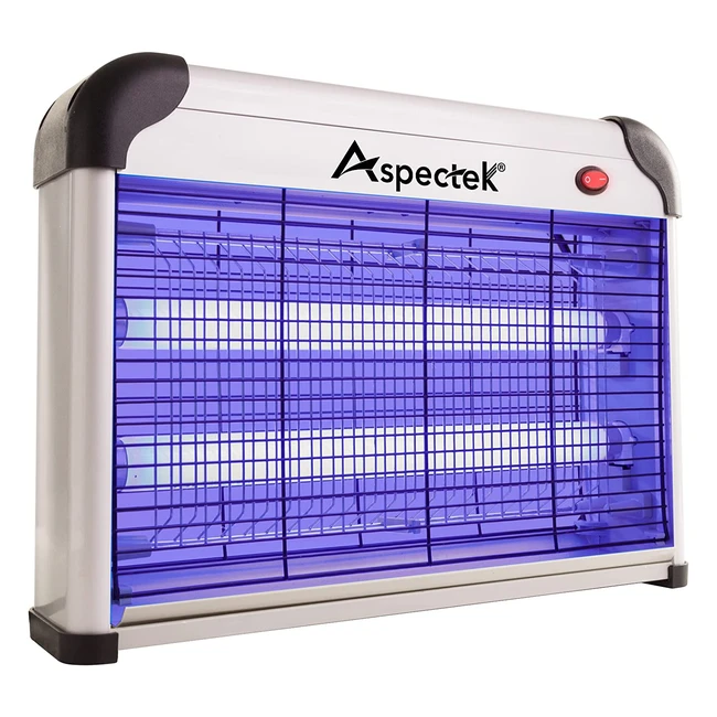 Aspectek Elektrischer Insektenvernichter 20W UV LED - Wirksam gegen Fliegen M