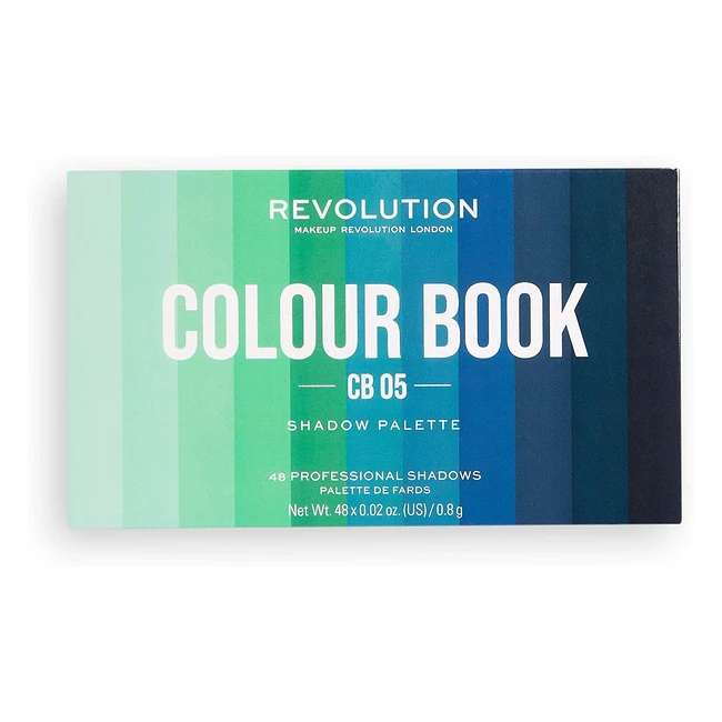 Paleta de sombras Revolution Colour Book CB05 - 48 tonos mate y brillantes