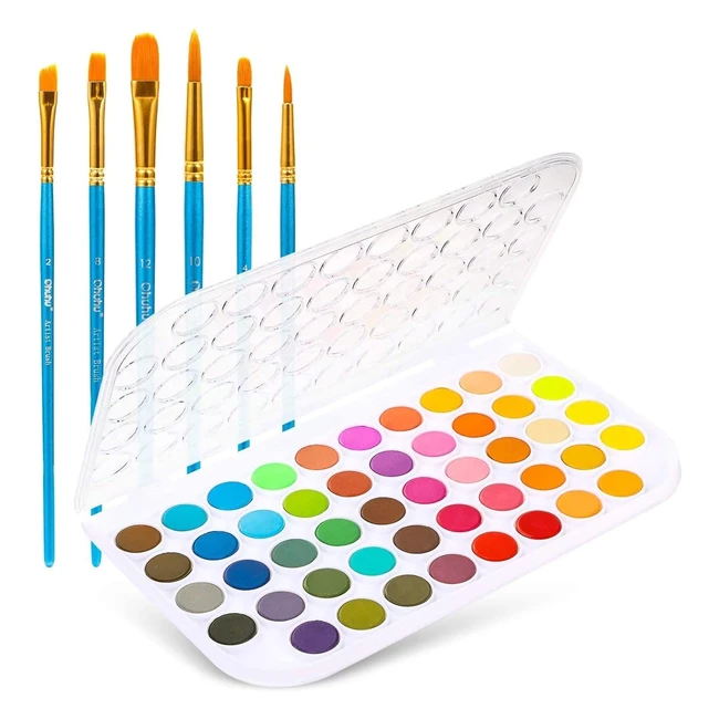 Ohuhu Watercolour Paint Set - 48 Vivid Colours, Light & Portable, Perfect Art Gift for Adults & Kids