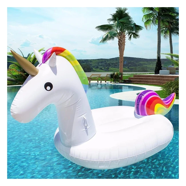 Bouée Licorne Gonflable Dracarys 200x100x90cm - Jouet Adulte et Enfant
