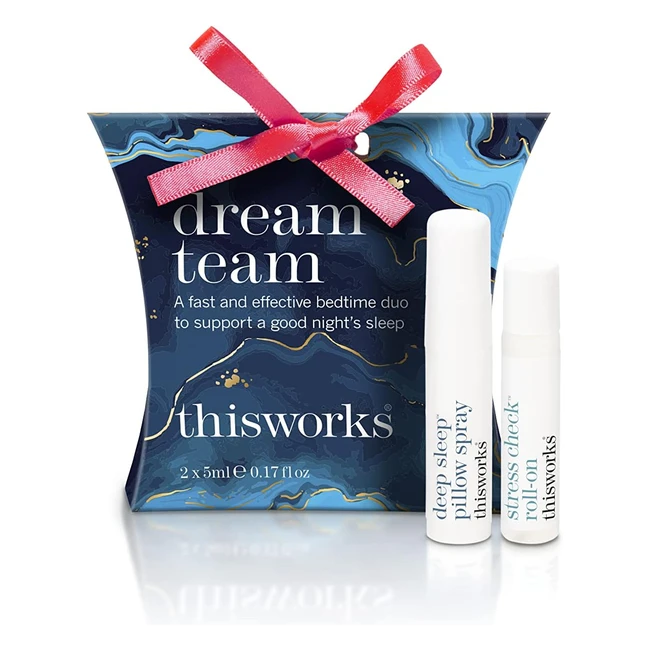 This Works Dream Team Gift Set - Deep Sleep Pillow Spray & Calming Roller Ball with Lavender, Ylang Ylang & Coconut Oils