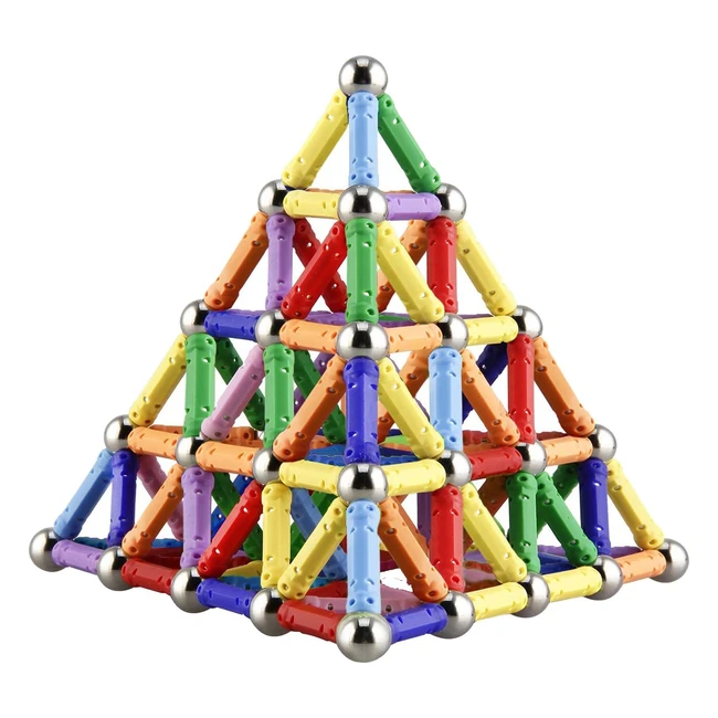 Kit di costruzione magnetico educativo per bambini - 160 pezzi
