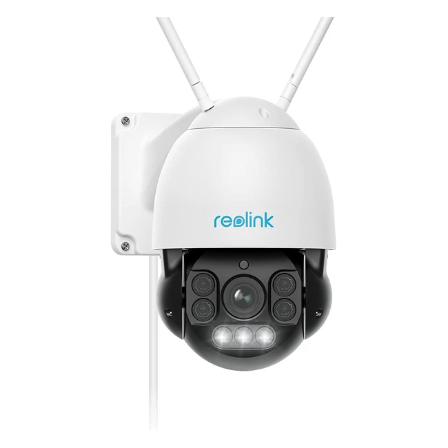 Reolink 5MP PTZ Outdoor Security Camera with Auto-Tracking, 5x Optical Zoom, Full-Color Night Vision & 2-Way Audio - RLC523WA