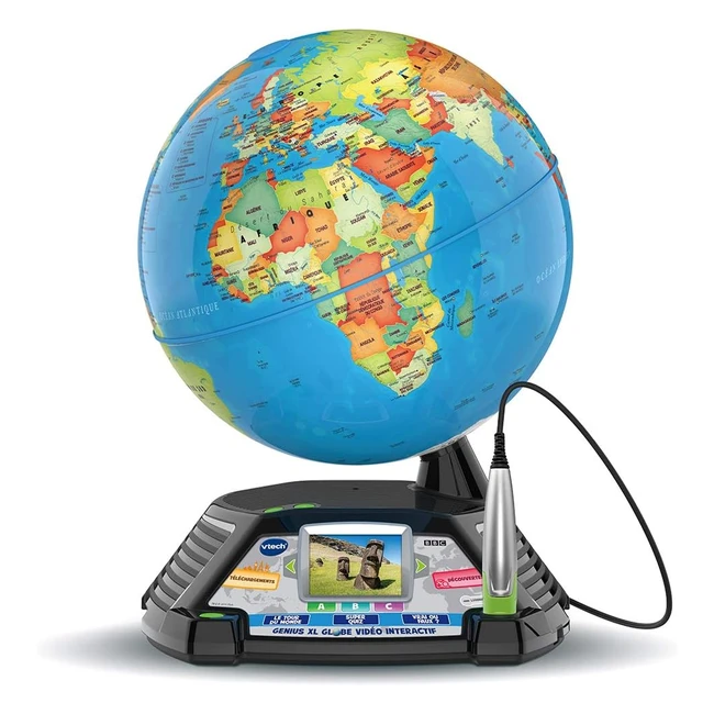 Globe interactif Vtech Genius XL avec stylet - Version FR - Dcouvrez le monde 