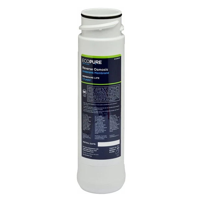 Filtro de agua por osmosis inversa Ecorom compatible con Ecop30 - Agua pura y sa