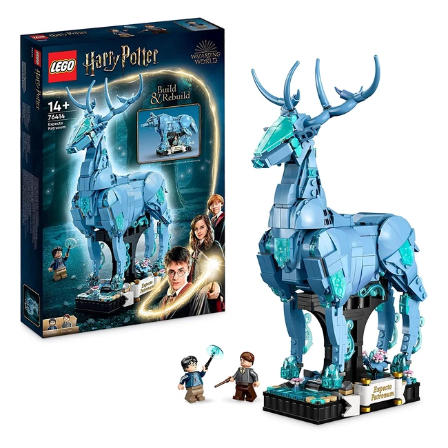 LEGO 76414 Harry Potter Expecto Patronum 2in1 Figurenset - Hirsch und Wolf - Spielzeug zum Sammeln, Bauen und Dekorieren