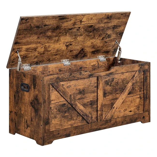 VASAGLE Schuhbank mit Stauraum und Sitztruhe - Vintagebraun (LSB060T01)